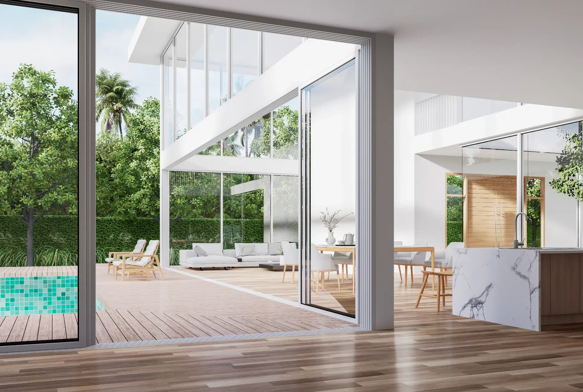 VLX 138 Panoramic Sliding Door in Torrance, CA | Hale Windows Torrance - detail 1